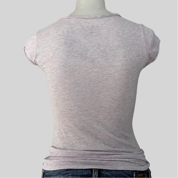 vintage 2000s guess purple bedazzled logo tee - Picture 2 of 4